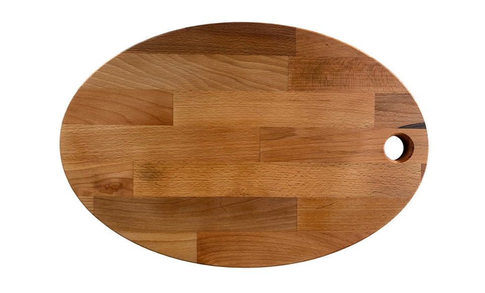 ARBOREA Ovalna daska za serviranje, drvena, 45x30cm
