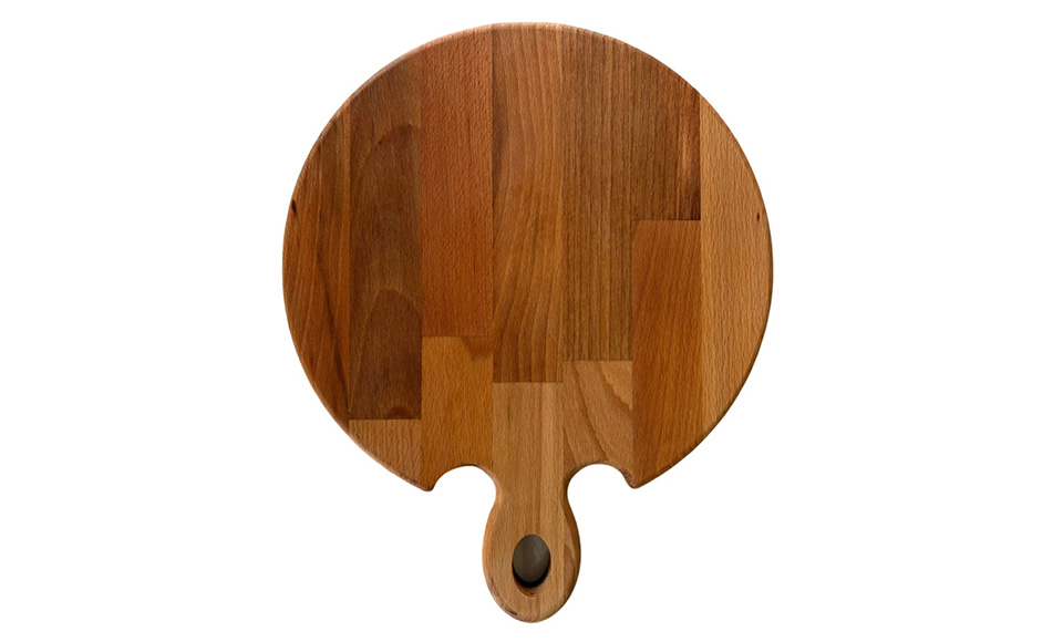 ARBOREA Daska za serviranje sa ručkom "Leptir", drvena, fi-35cm