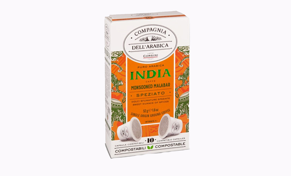 CAFFE CORSINI INDIA MONSOONED MALABAR KAPSULE 10 KOM
